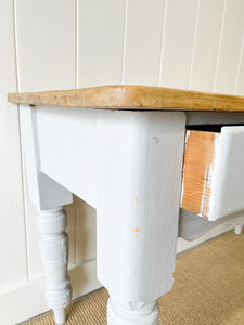 Antique English Country Pine Server or Console Table  c1890