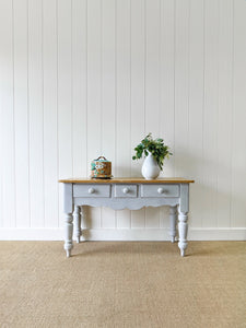 Antique English Country Pine Server or Console Table  c1890