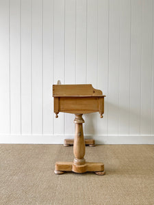 An English Country Pine Galleried Washstand or Console Table c1860