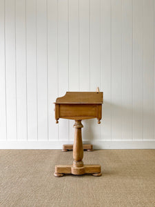 An English Country Pine Galleried Washstand or Console Table c1860