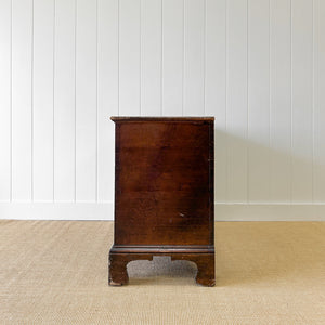 An English Pine Mule Chest Trunk or Blanket Box with Original Faux Paint c1850