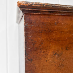 An English Pine Mule Chest Trunk or Blanket Box with Original Faux Paint c1850