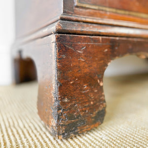 An English Pine Mule Chest Trunk or Blanket Box with Original Faux Paint c1850
