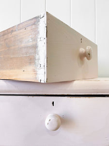 An Antique English Pine Chest of Drawers Dresser c1890