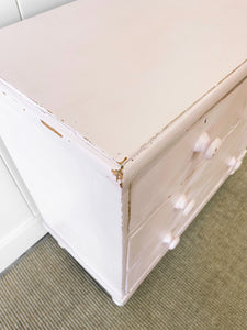 An Antique English Pine Chest of Drawers Dresser c1890