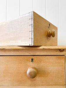 An Antique English Pine Chest of Drawers Dresser c1890