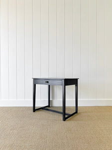 An Ebonized Georgian Mahogany Side Table or Nightstand