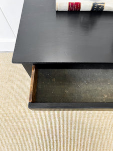 An Ebonized Georgian Mahogany Side Table or Nightstand