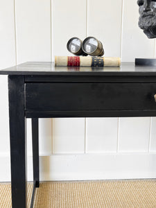 An Ebonized Georgian Mahogany Side Table or Nightstand