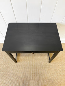 An Ebonized Georgian Mahogany Side Table or Nightstand