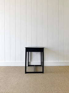 An Ebonized Georgian Mahogany Side Table or Nightstand