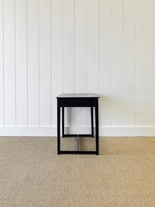 An Ebonized Georgian Mahogany Side Table or Nightstand