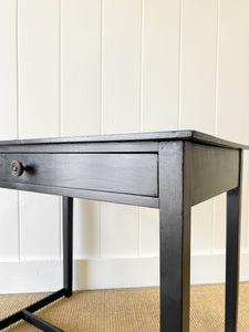 An Ebonized Georgian Mahogany Side Table or Nightstand
