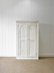 A Cream Painted Housekeepers Cupboard Cabinet c1890