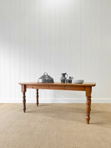 A Vintage English Country 6ft Dining Table