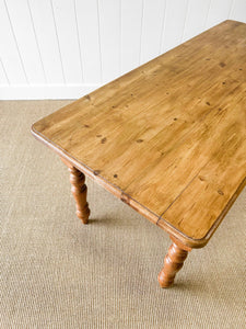 A Vintage English Country 6ft Dining Table
