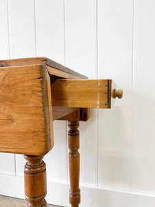 An English Country Pine Pembroke Drop Leaf Table