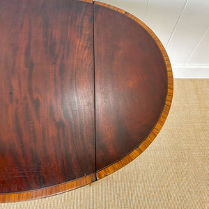A George III Mahogany and Satinwood Crossbanded Pembroke Table