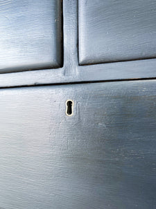A 19th Century English Chest of Drawers in Navy Black