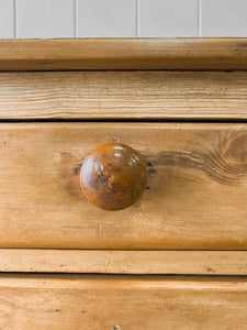 A Monumental English Country Pine Sideboard Buffet c1860