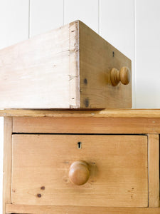 An Antique English Pine Chest of Drawers c1890
