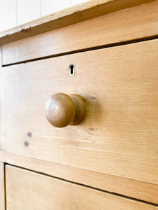 An Antique English Pine Chest of Drawers c1890