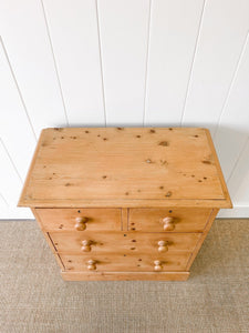 An Antique English Pine Chest of Drawers c1890
