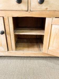 A 19th Century Pine Dresser or Cupboard