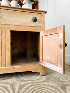 A 19th Century Pine Dresser or Cupboard