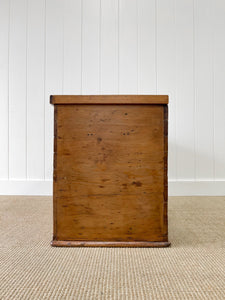 An English Pine Mule Chest Trunk or Blanket Box c1850