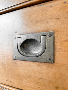 An English Pine Mule Chest Trunk or Blanket Box c1850