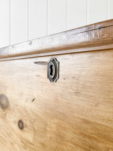 An English Pine Blanket Box or Toy Box c1890