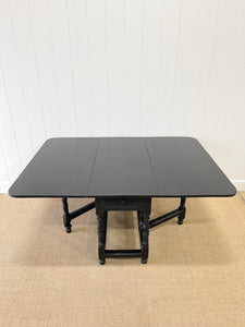 Antique English Country Solid Oak  Drop Leaf Gate Leg Table
