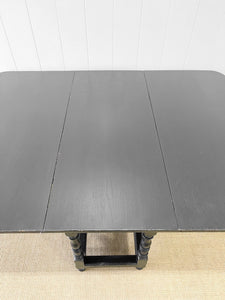 Antique English Country Solid Oak  Drop Leaf Gate Leg Table