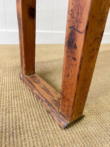 An Antique English Country Teak Top 10ft Sideboard or Server