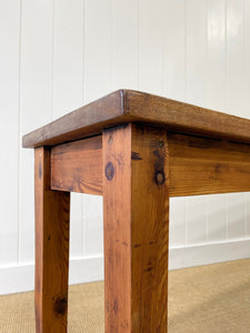 An Antique English Country Teak Top 10ft Sideboard or Server