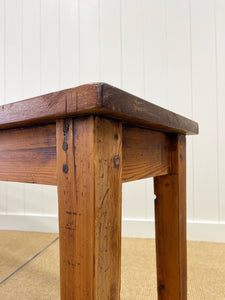 An Antique English Country Teak Top 10ft Sideboard or Server
