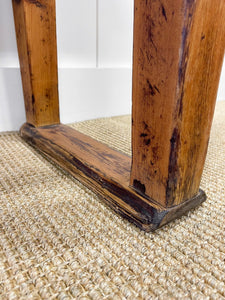 An Antique English Country Teak Top 10ft Sideboard or Server