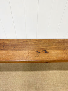 An Antique English Country Teak Top 10ft Sideboard or Server