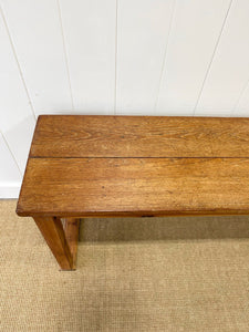 An Antique English Country Teak Top 10ft Sideboard or Server
