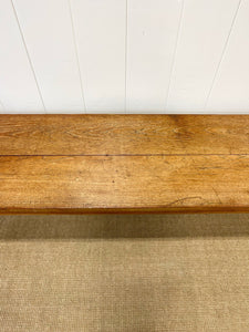An Antique English Country Teak Top 10ft Sideboard or Server