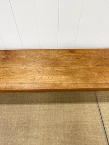 An Antique English Country Teak Top 10ft Sideboard or Server