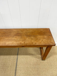 An Antique English Country Teak Top 10ft Sideboard or Server