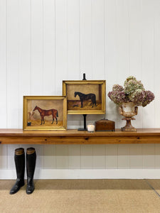 An Antique English Country Teak Top 10ft Sideboard or Server