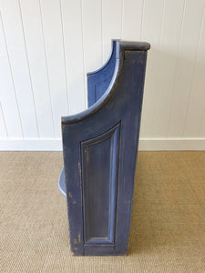 Antique English 19th Century Pine Settle/Hall Bench