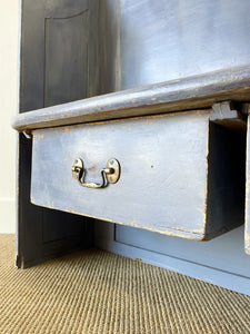Antique English 19th Century Pine Settle/Hall Bench