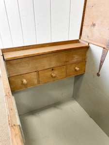 An English Pine Blanket Box or Toy Box c1890