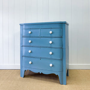 An Antique Painted Chest of Drawers Dresser