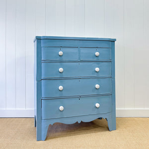 An Antique Painted Chest of Drawers Dresser