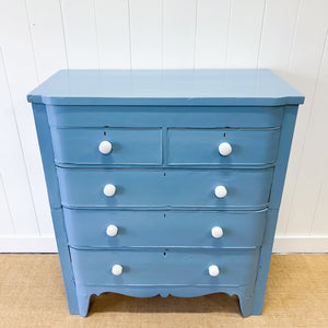 An Antique Painted Chest of Drawers Dresser